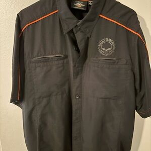 Harley-Davidson Black Jacket with Gray Skull Logo